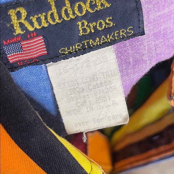 Vintage Ruddock Bros Men’s Western Brushpopper Bright Stripes Size 16 1/2 - Picture 6 of 6
